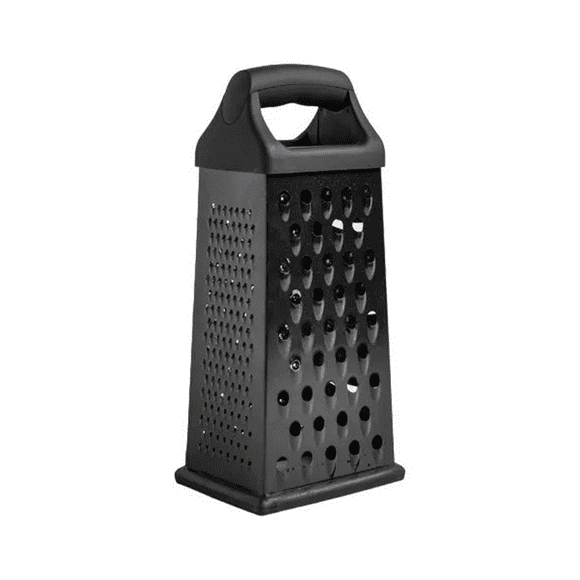 Rallador De Quesos Acero Inoxidable Negro 9pulgadas Moderno Negro