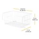 thumbnail image 3 of Cesta Whitmor blanca apilable 28 × 41 × 19 cm, 3 of 6
