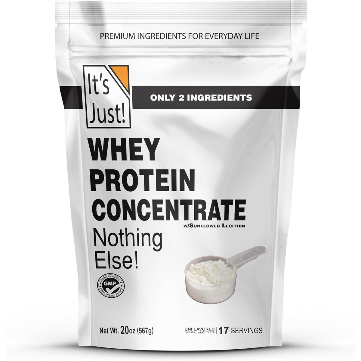 Proteína Whey Concentrada Its Just 567g Sin Sabor Glp1