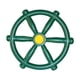 thumbnail image 3 of Rueda De Barco Portátil De 11,81 Pulgadas Para Juego De Columpios Al Aire Libre Patio Trasero Ejército Verde, 3 of 5