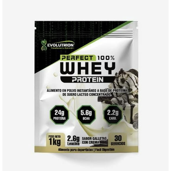 Perfect 100% Whey Protein 1 kilo sabor Galletas con Crema