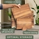 thumbnail image 4 of Juego De Tablas De Cortar De Madera Maciza De Acacia Con Soporte, 4 of 6