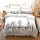 thumbnail image 1 of Running Horse Steed Animal Quilt Duvet Cover Set Doona Cover Home Textiles3-Piece Bedding Set, 1 of 5