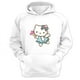 thumbnail image 1 of Polerón Canguro Gatita Kitty Blanco Talla M Unisex, 1 of 3