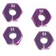 thumbnail image 3 of Piezas de actualización de 12 mm Acoplador de base de ruedas hexagonales de espesor 5.0 para piezas rc hsp púrpura, 3 of 5