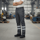 thumbnail image 2 of Pantalón Cargo Gabardina Con Cinta Reflectante Hombre Gris, 2 of 8