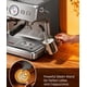 thumbnail image 4 of Máquina de café espresso Electactic de 15 bares con molinillo y espumador de leche, 4 of 8