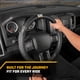 thumbnail image 3 of Funda de volante CAT® DuraGrip negra para coches, tamaño grande, 3 of 7