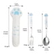 thumbnail image 3 of 1set Cat Claw Spoon And Fork With Storage Case, Stainless Steel Creative Plastic Handle Cat Paw Spoon Fork Set, Portable Outdoor Tableware With Box, 3 of 4
