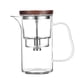 thumbnail image 1 of Tetera De Cristal De 550ml, Infusor De Té, Hervidor Resistente Al Calor Para Hoteles, Hogar, Oficina, Mango Transparente, 1 of 5