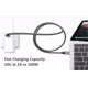thumbnail image 3 of Cable de transferencia de datos de alta velocidad USB C a USB C de 6 pies para MacBook, 3 of 7