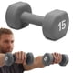 thumbnail image 1 of Mancuerna Gaiam recubierta de neopreno de 15 lb/6.8 kg para gimnasio en casa, 1 of 7