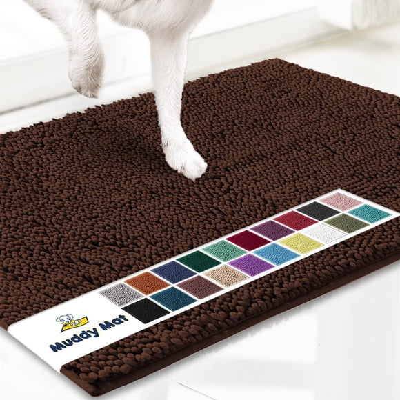 Felpudo para perros Muddy Mat®, superabsorbente, microfibra, color marrón