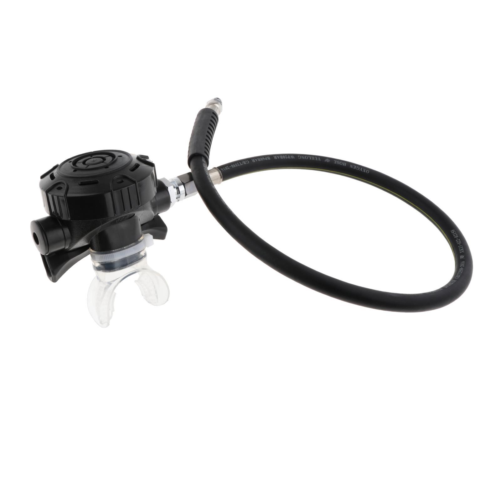 Magideal - Regulador De Segunda Etapa Para Esnórquel De Buceo Con Accesorio De Boquilla, Ajustador De Respiración Para Esnórquel, Controlador De Respiración Para Negro