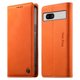 thumbnail image 1 of Funda Billetera de Cuero para [Google Pixel 7a], Bloqueo RFID, Tarjetas y Soporte Naranja, 1 of 5