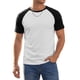 thumbnail image 4 of INSPIRE CHIC Camiseta de Hombre Raglán Manga Corta Cuello Redondo Casual Camisetas de Béisbol L Blanco, 4 of 6