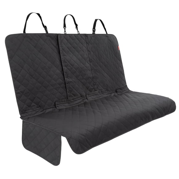Funda de asiento de coche para perros Lusso Gear, impermeable y antideslizante, negra