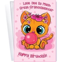 Tarjeta De Cumpleaños Chuck'S Card-O-Rama Para Bisnieta