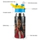 thumbnail image 3 of Michael Jackson Botella de Agua con Tapa Pop Top de Un Toque, Acero Inoxidable, a Prueba de Fugas, para Deportes, Botella Infantil azul 12 oz, 3 of 6