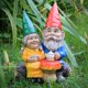 thumbnail image 5 of Escultura Smadeer de Gnomos en Pareja 16x12x22 cm para Exterior, 5 of 6