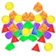 thumbnail image 3 of 100 Bloques Geométricos Translúcidos Con Patrones Sólidos Para Niños A Partir De 3 Años., 3 of 5