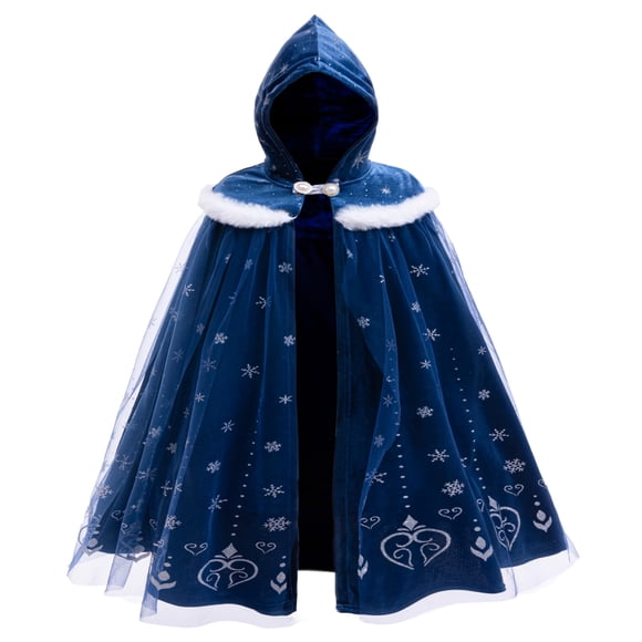 Elsa Princess Blue de Cape Hulaha para niñas pequeñas de 2 a 4 años