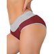 thumbnail image 4 of INSPIRE CHIC Paquete de 5 Bragas de Talla Grande para Mujer de Cintura Alta y Elásticas en Burdeos, Púrpura, Negro, Azul, Negro Oscuro L, 4 of 6