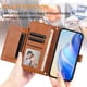 thumbnail image 3 of FOXDOCK Funda Tipo Cartera para Samsung Galaxy M36 5G Cuero PU con Cremallera y Correa de Muñeca, Ranuras para Tarjetas, Soporte Plegable, Cierre Magnético, 3 of 5