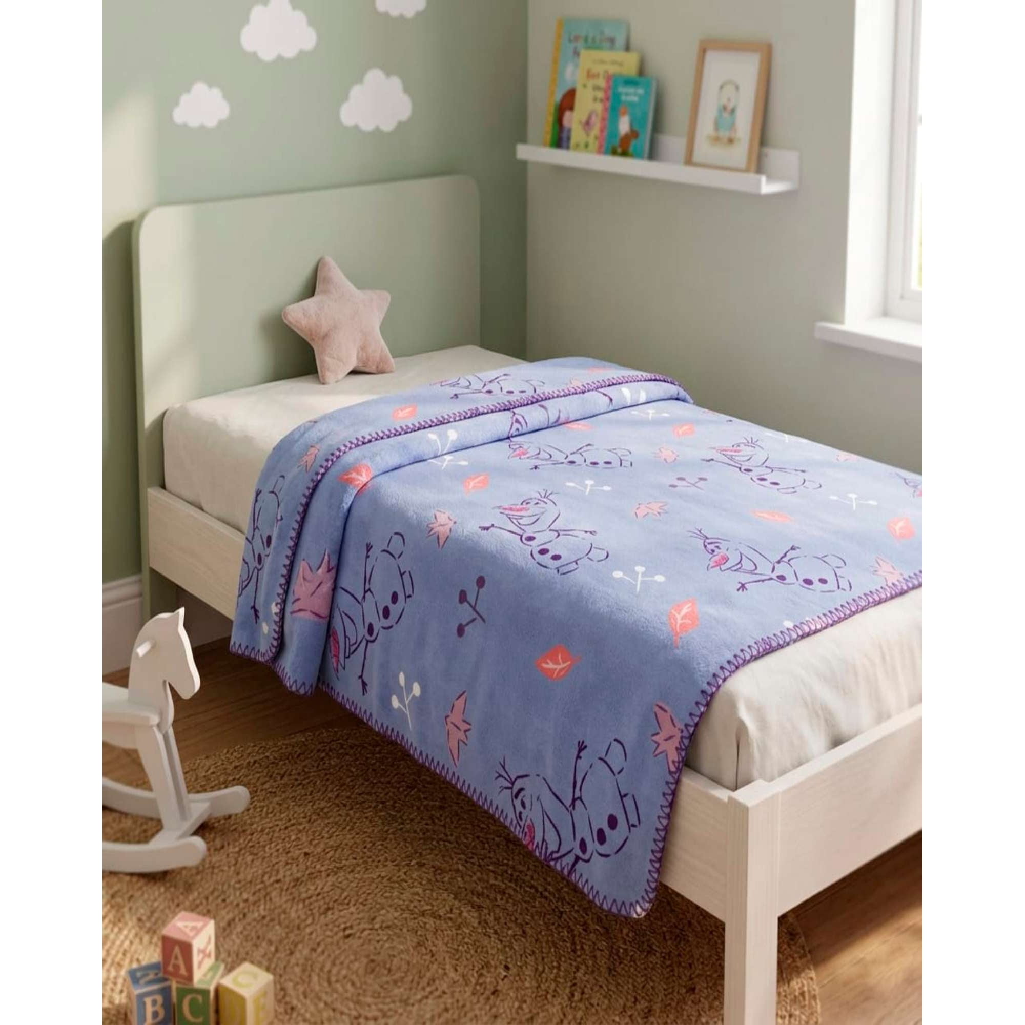 Mylhogar - Manta Estampada Ultra Suave Infantil De 127x152cm De Frozen