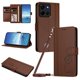 thumbnail image 1 of Funda Cartera Trébol para Motorola Moto G 2026 5G con Ranuras Tarjetas y Carga Inalámbrica Marrón, 1 of 6