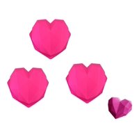 Genérico - 6 Molde Corazon Diamante Molde De Silicona Corazón Chocolate