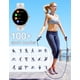 thumbnail image 3 of Reloj inteligente HUAKUA H2 para mujeres y hombres con monitor de frecuencia cardíaca, 3 of 7