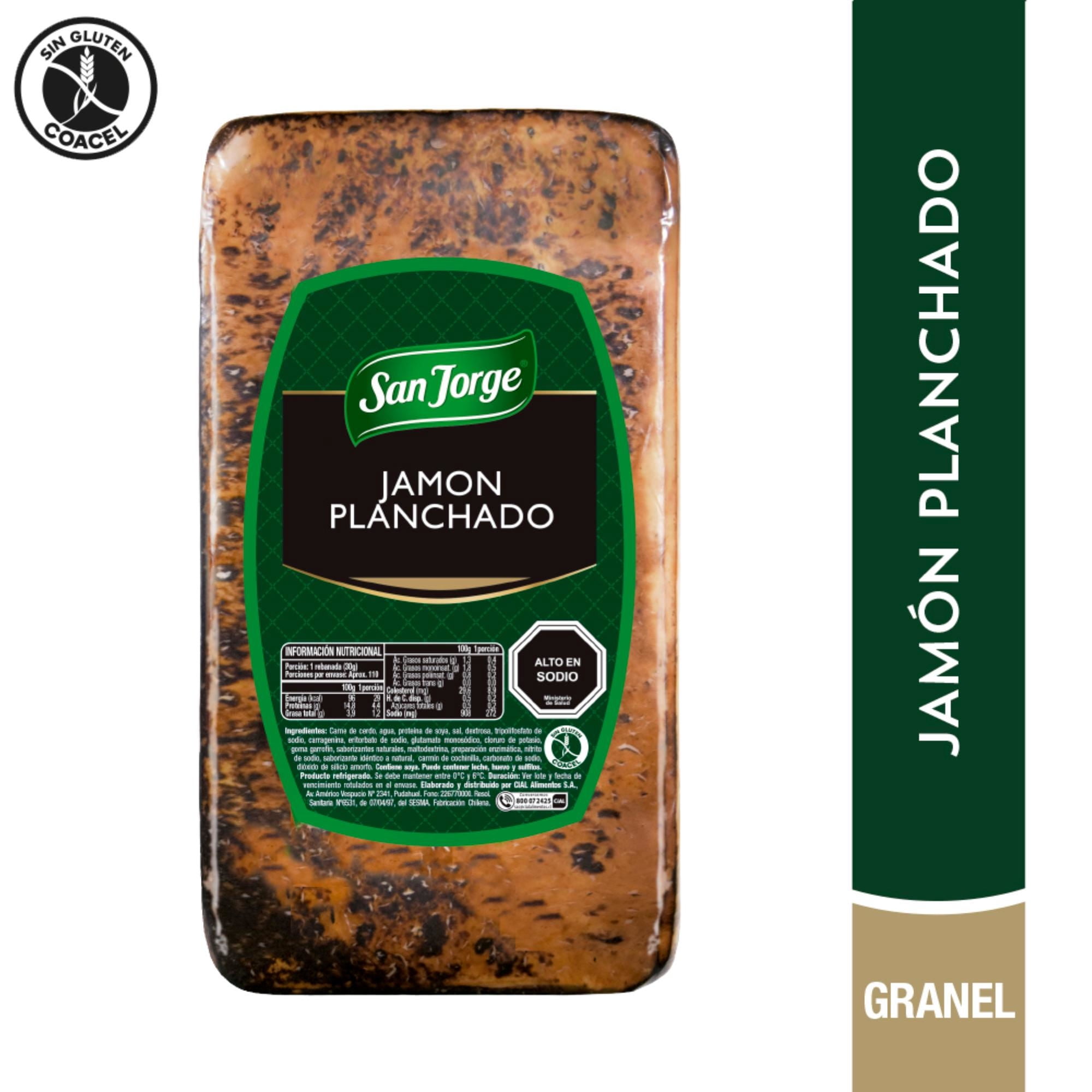 Jámon Planchado 250 gr San Jorge