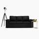 thumbnail image 2 of Sofa 3C Bergamo Chenille Negro, 2 of 3