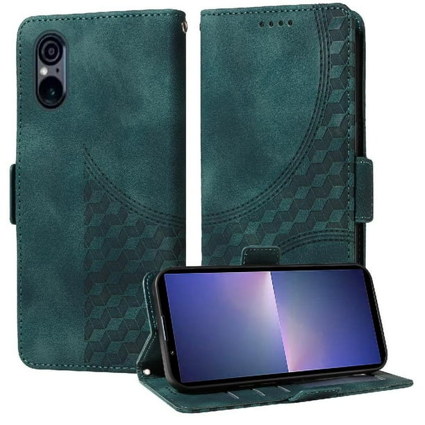 Carcasa FOXDOCK Sony Xperia 5 VI de cuero PU, diseño acolchado clásico, protección contra caídas y rayones