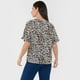thumbnail image 2 of Blusa Mujer M/C Detalle Animal Print Beige Corona, 2 of 5