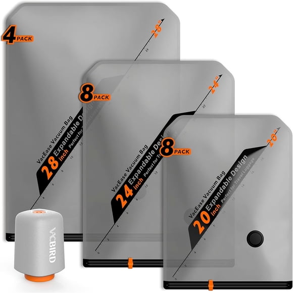 Bolsa de vacío Vacbird X8, 20, 24 y 28 pulgadas, 1800 mAh