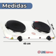 thumbnail image 3 of Cocina Eléctrica 2 Platos 2000w Cocinilla Portátil Blanco, 3 of 7