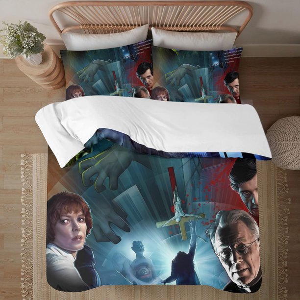 The Exorcist Soft 3D Printed Duvet Cover Bedding Set with Comforter Cover 3 Piece Set