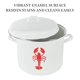 thumbnail image 4 of Olla de Cocina Martha Stewart 40 L con Esmalte y Diseño de Langosta, 4 of 5