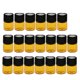 thumbnail image 4 of lotes de botellas vacías de vidrio vacías de 20 piezas vacías con tapón de rosca negro marrón 1 ml, 4 of 5