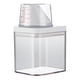 thumbnail image 3 of Contenedor de cereales, caja de almacenamiento para refrigerador de aperitivos, lavandería portátil transparente para mascotas con tapa, contenedor de , S(700ml), 3 of 5