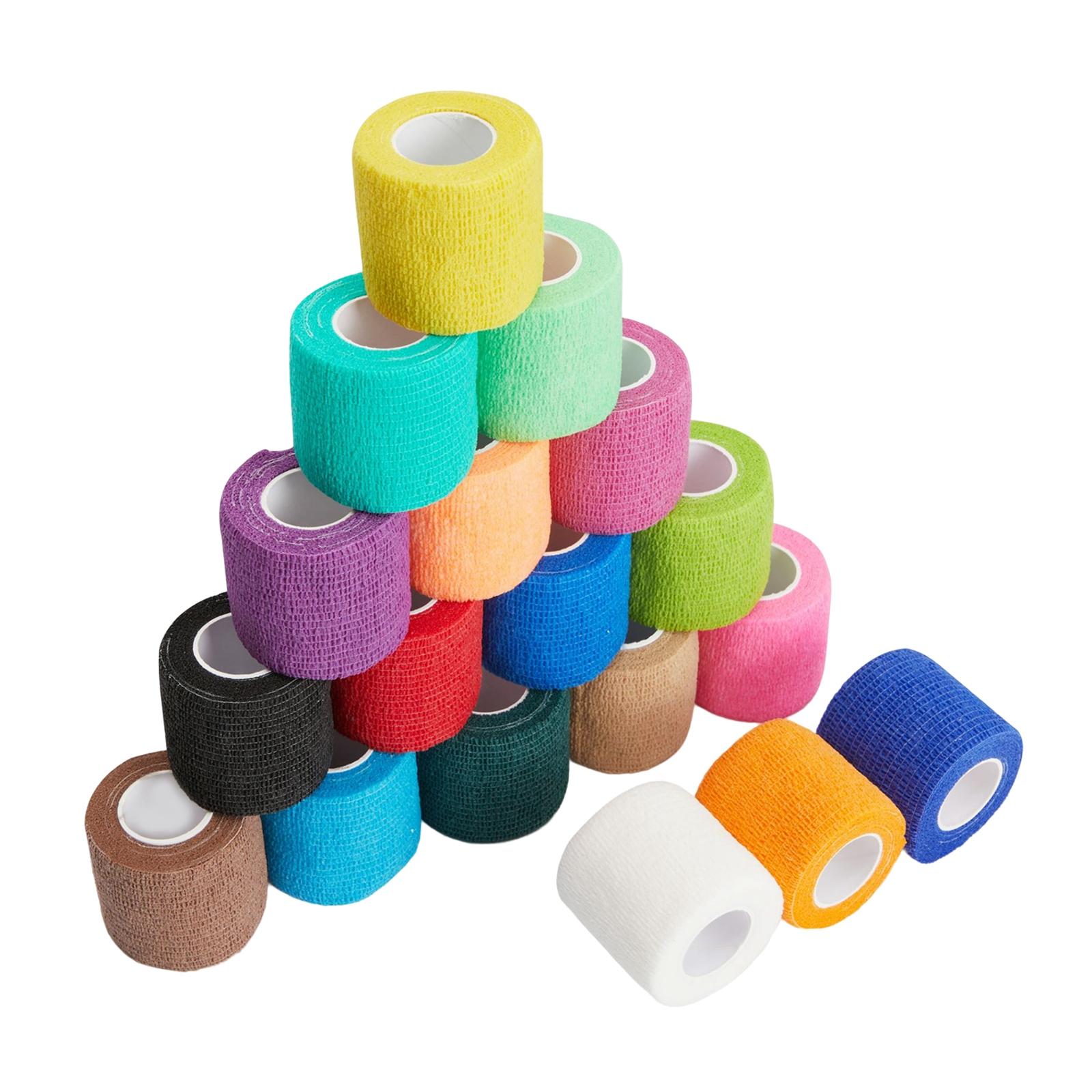 Bothyi - Vendaje Autoadhesivo De 18 Uds., Cinta Adhesiva Para Veterinario, Banda Adherente Elástica Para Envoltura Cohesiva