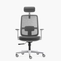 Form Office - Silla Oficina Lotto C/Cabecero Gris Claro