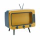 thumbnail image 4 of Forma De TV Caja De Pa?uelos Soporte Para Teléfono Móvil Servilletero De Pa?uelos De Escritorio Amarillo, 4 of 5