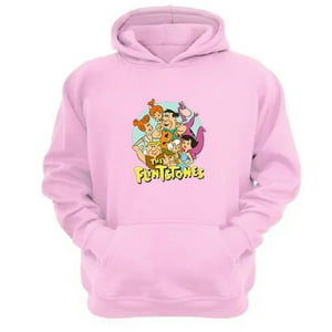 Genérico - Polerón Canguro Los Picapiedras Rosa Talla L Unisex