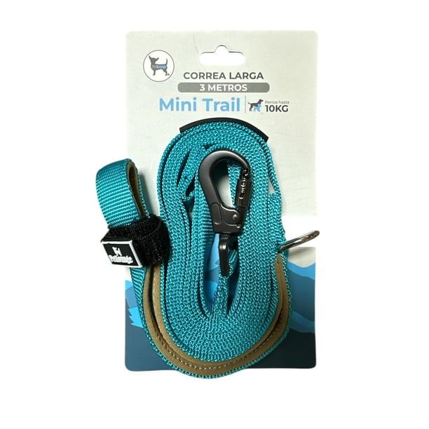 Petlounge Correa De Paseo Adiestramiento 3m Perro Hasta 10kg turquesa 3M