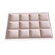 thumbnail image 4 of Estilo 02 Del Organizador Del Collar Del Pendiente Del Sostenedor De La Bandeja Del Almacenamiento De La Joyería Del Terciopelo Beige, 4 of 5