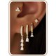 thumbnail image 1 of M MOOHAM Aros colgantes para mujer, hipoalergénicos, 1 of 3