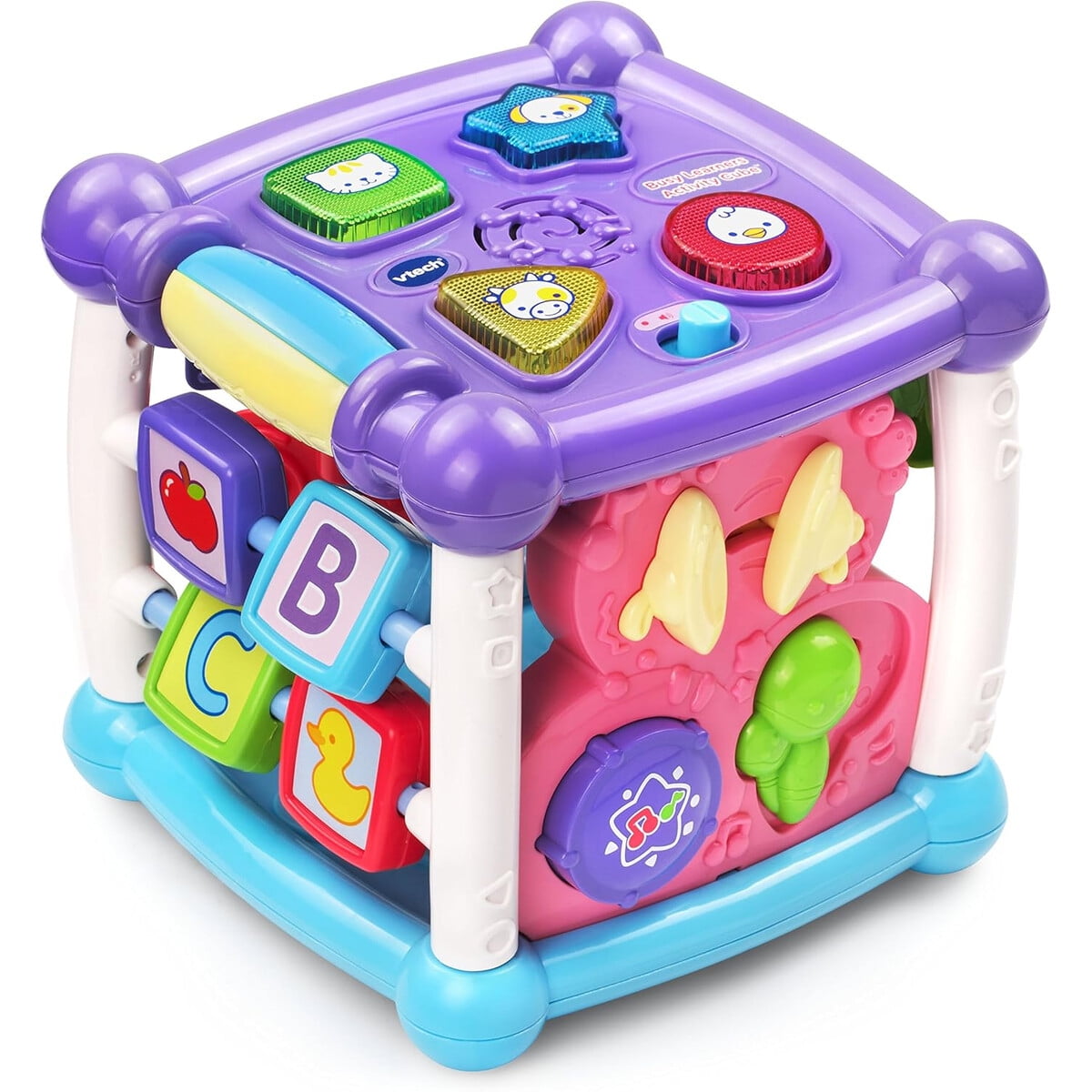 Cubo Didactico Vtech Busy Learners Activity Cube Morado